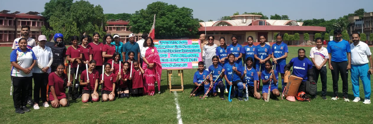 Apsdk Sub junior girls secured 1st position in hockey Sub junior girls  zonal tournament