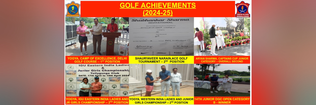 Golf achievements (2024-25)