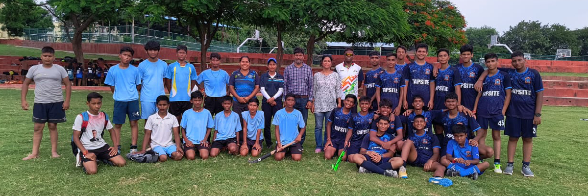 Apsdk Junior boys secured 1st position in Junior boys hockey zonal tournament